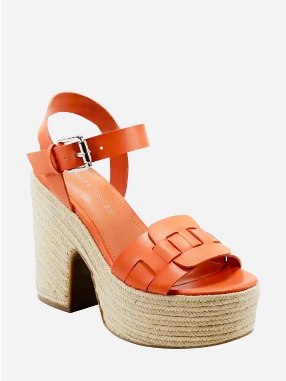 Marc Fisher | Women's Orange Platform Espadrille Sandal